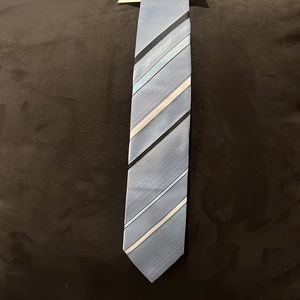 Men’s Light Blue Striped Necktie
